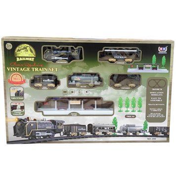 Игрушечная железная дорога Vintage Train Set со звуком и подсветкой 39 элементов 36665 фото