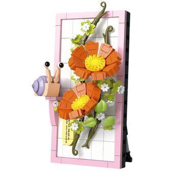 Конструктор для дітей Картина з квітами Flowers з равликом 300 деталей 38597 фото