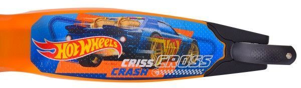 Трехколесный самокат со светящимися колесами Hot Wheels Оранжевый 28652 фото