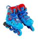 Ролики детские PU колеса с подсветкой Skates размер 34 - 37 Голубой 32886 фото 1