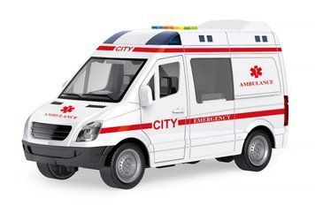Інерційна машинка Швидка допомога на батарейках Rescue 34477 фото