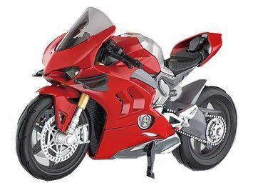 Конструктор Мотоцикл Спортбайк&nbsp;Kawasaki 612 деталей Червоний 35764 фото
