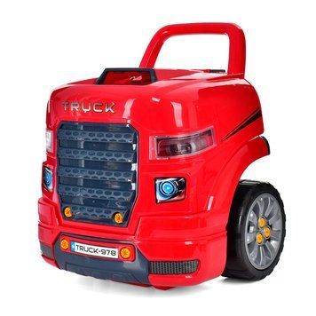 Дитяча машинка Автотренажер Motor Master Автомеханік 61 деталь Червоний 36319 фото