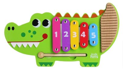 Дитяча дерев'яна іграшка Ксилофон Kids hits Крокодил 31280 фото