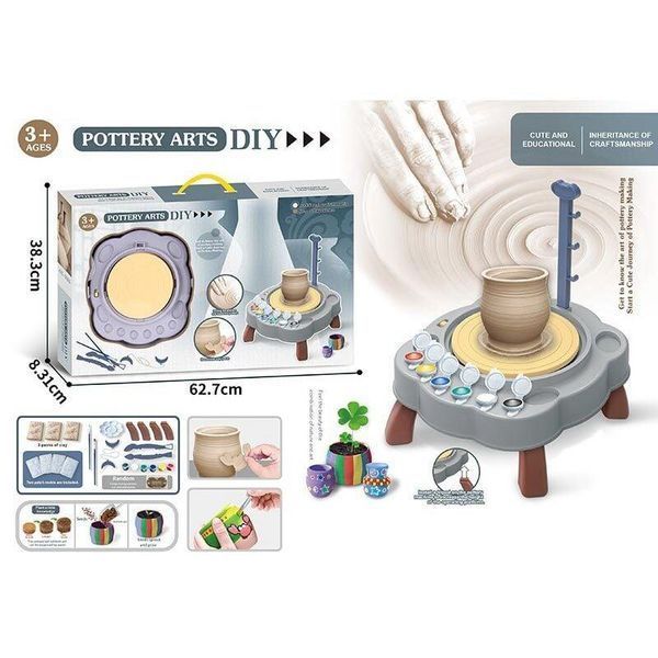 Набор для гончарства Pottery Arts Гончарный круг на батарейках Аксессуары 37282 фото