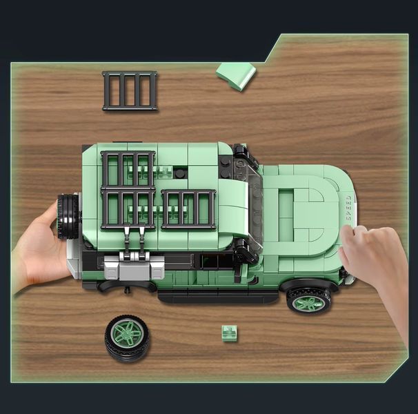 Дитячий конструктор машина Land Rover Defender Mingdi Famous Car 345 деталей 43998 фото