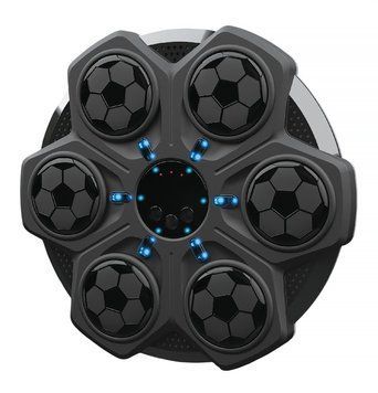 Дитячий тренажер для боксу з рукавичками та під'єднанням Bluetooth на акумуляторі Чорний 44258 фото