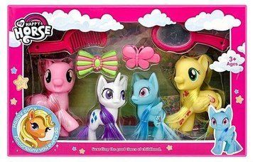 Іграшки Поні для дітей з аксесуарами My Little Pony 4 фігурки Вид 1 39581 фото