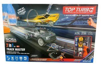 Гоночный трек для машинок на радиоуправлении 2 джойстика Soba Top Turbo 900 см 43403 фото