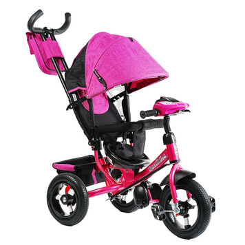 Триколісний велосипед з батьківською ручкою від 18 місяців Best Trike Рожевий 26379 фото