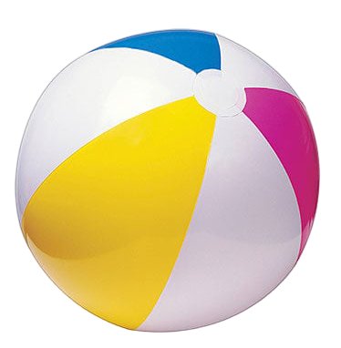 Пляжний надувний м'яч Intex 61 см від 3 років Різнобарвний 28421 фото