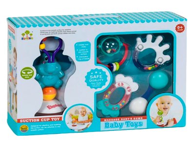 Набір брязкалець Baby Toys Блакитний 25190 фото