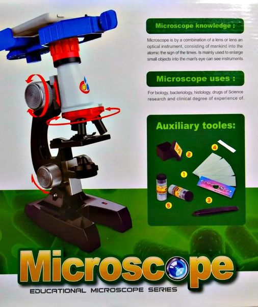 Детский микроскоп с набором инструментов 1200х Microscope 33654 фото