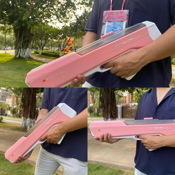Электрический водный автомат на аккумуляторе Индукционное водопоглощение Water Gun Розовый 40433 фото