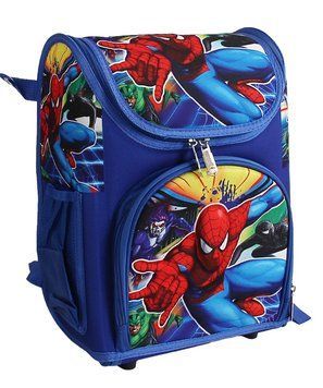 Шкільний рюкзак для хлопчика Spider man Людина павук Синій 35766 фото