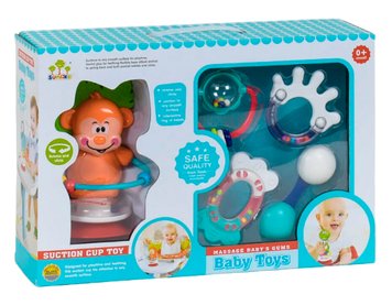 Набір брязкалець Baby Toys Помаранчевий 25191 фото