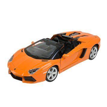Металева машинка Lamborghini з підсвічуванням і звуковими ефектами Автопром Sport Жовтогарячий 41930 фото