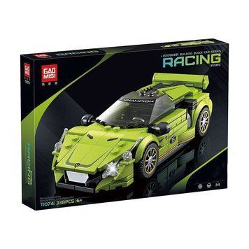 Конструктор машинка Racing Car 338 деталей Зелений 39332 фото