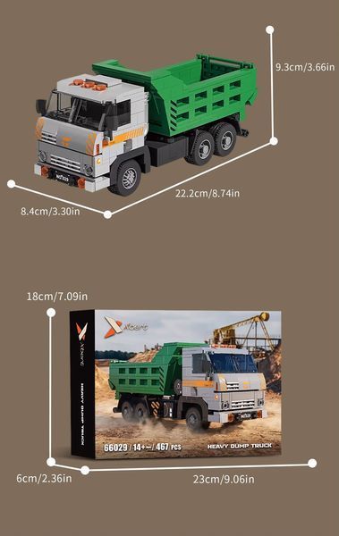 Конструктор машинка Вантажівка Самоскид XBert 467 деталей 43956 фото
