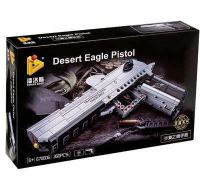 Конструктор пістолет дитячий Desert Eagle 360 деталей 28346 фото