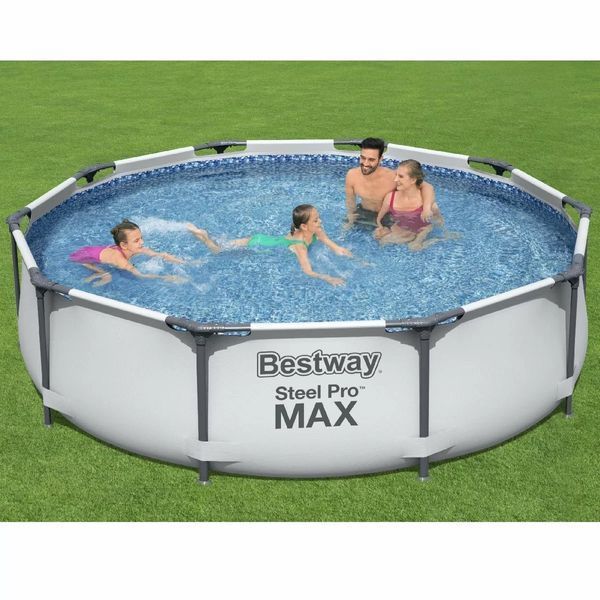 Каркасний басейн бествей Bestway Steel Pro MAX з фільтр-насосом 305 x 76 см Об'єм 4678 л 41069 фото