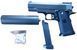 Игрушечный пистолет на пульках с глушителем Galaxy Colt G10A металлический Черный 23673 фото 4