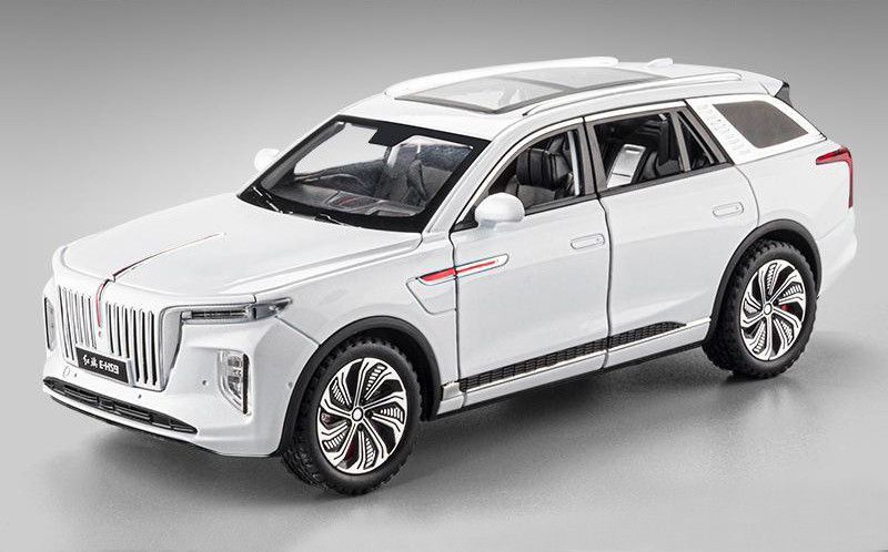 Машинка металлическая детская Hongqi Ehs9 Auto Expert Premium Белый 29619 фото