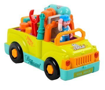 Логическая машинка конструктор с шуруповертом Автоконструктор Hola Toys 30935 фото