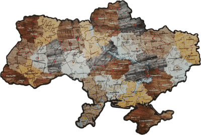 Фігурний пазл Мапа України PuzzleOk 122 деталі 26207 фото