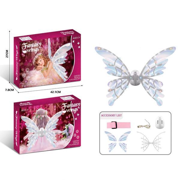 Дитячі крила Феї Метелика з підсвічуванням і музикою Fantasy Wings 42178 фото