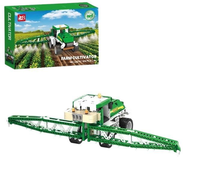 Конструктор Трактор с навесным оборудованием Farm Cultivator 504 детали Красный 43506 фото