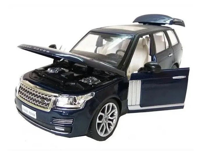 Машинка металева дитяча Range Rover Автопром Чорний 29421 фото