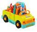Логічна машинка конструктор із шурупокрутом Автоконструктор Hola Toys 30935 фото 1