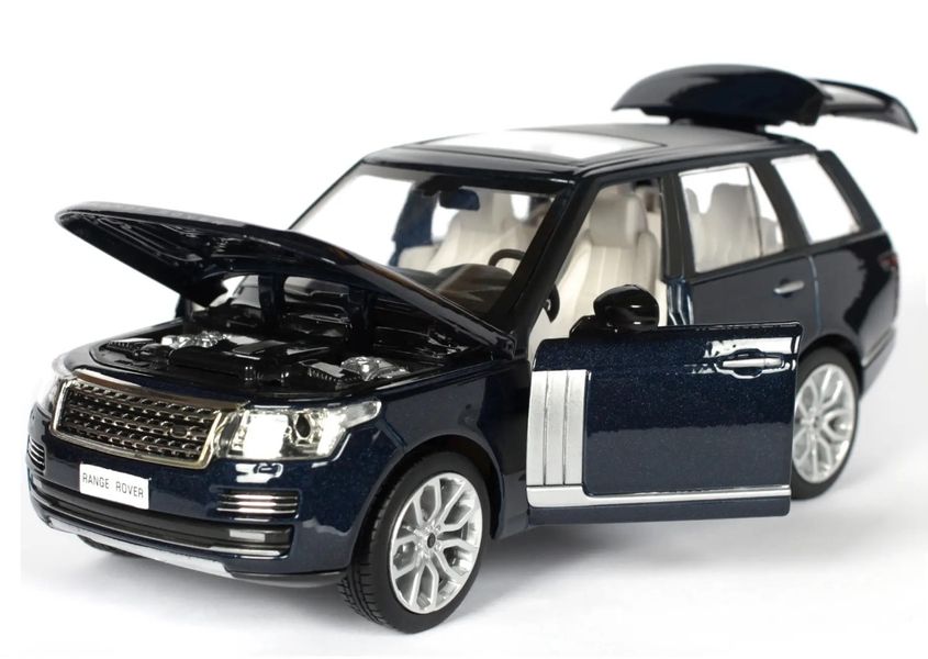 Машинка металева дитяча Range Rover Автопром Чорний 29421 фото